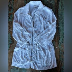 Womens Chico Weekend White Jacket Size 1 see sizing chart